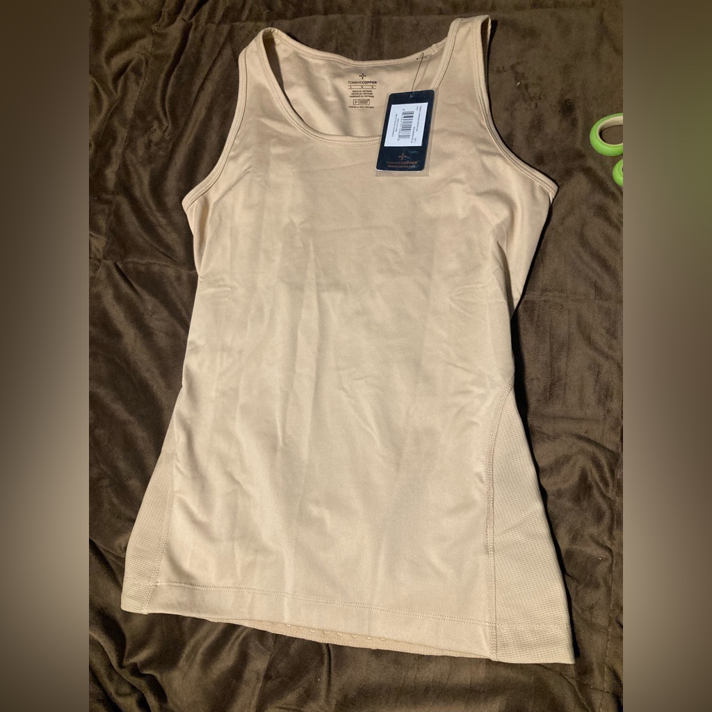 Tommie Copper Lower Back Support Tank, New With Tags, Nude Color, Size Large